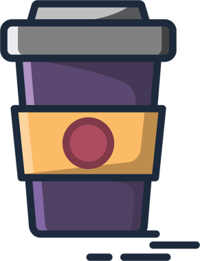 Şeffaf arka planda bir fincan kahvenin dijital png illüstrasyonu. İzole görüntü, rahatlama ve yaşam tarzı kavramı.