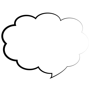 Boş beyaz konuşmanın dijital png çizimi ya da şeffaf arkaplan üzerindeki metin için düşünce balonu. İzole görüntü, konuşma, düşünce ve iletişim.