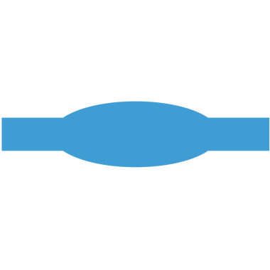 Saydam arkaplanda kopya alanı olan mavi rozetin dijital png çizimi. İzole görüntü, şekil ve yazım kavramı.