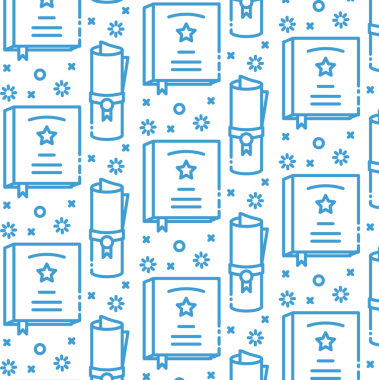 Mavi diplomanın dijital png çizimi ve şeffaf arkaplan üzerine kitaplar. İzole görüntü, başarı ve şablon kavramı.