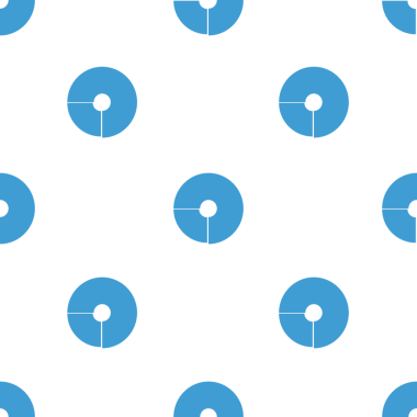 Şeffaf arkaplanda mavi pasta grafiğinin dijital png çizimi. İzole görüntü, kalıp ve şekil kavramı.