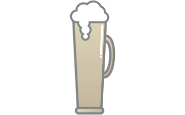 Şeffaf arka planda bir bardak biranın dijital png çizimi. İzole imaj, parti, boş zaman ve kutlama konsepti.