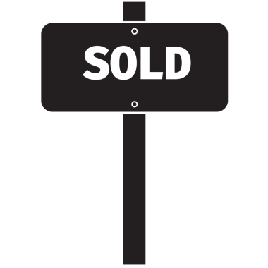 Saydam arkaplan üzerinde beyaz olarak satılan metnin dijital png çizimi. İzole imaj, mülk, gayrimenkul ve reklam kavramı.