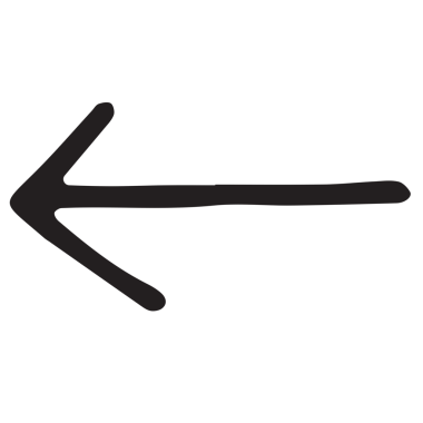 Şeffaf arkaplanda solu gösteren siyah okun dijital png çizimi. İzole görüntü, şekil, renk ve yön kavramı.