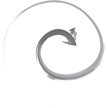 Saydam arkaplanı işaret eden gri girdap okunun dijital png çizimi. İzole görüntü, şekil, renk ve yön kavramı.