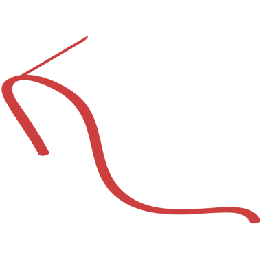 Şeffaf arkaplanda kırmızı oku eğmenin dijital png çizimi. İzole görüntü, yön ve ilerleme.