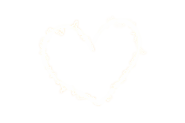 Şeffaf arkaplanda hafif kalbin dijital png çizimi. İzole görüntü, şekiller ve aşk konsepti.