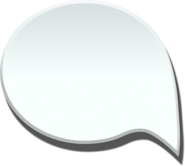 Saydam arkaplanda kopyalama alanı olan beyaz konuşma baloncuğunun dijital png çizimi. İzole görüntü, şekiller ve iletişim.