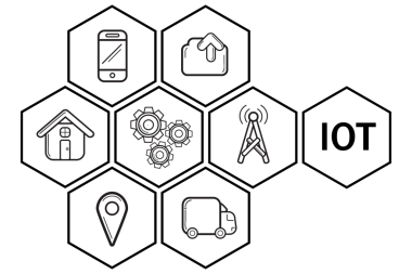 Şeffaf arkaplanda internet bulunan altıgen simgelerin dijital png çizimi. İzole görüntü, ağ ve teknoloji.