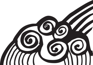 Şeffaf arkaplanda soyut şeklin dijital png çizimi. İzole görüntü, soyutlama ve şekil kavramı.