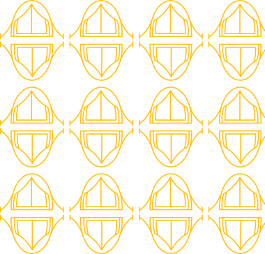 Şeffaf arkaplanda sarı desenli dijital png çizimi. İzole görüntü, kalıp ve şekil kavramı.