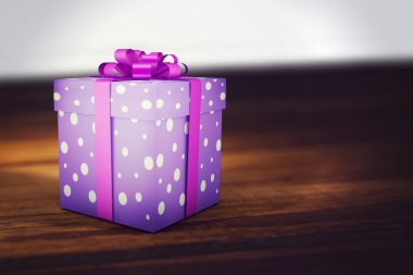 Şeffaf arkaplanda mor rengin dijital png çizimi. İzole görüntü, doğum günü ve kutlama konsepti.