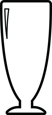 Şeffaf arkaplanda fincan sembolünün dijital png çizimi. İzole imaj, spor, rekabet ve kutlama konsepti.