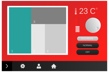 Saydam arkaplan üzerindeki kopya uzayı ile ev ayarları arayüzünün dijital png illüstrasyonu. İzole görüntü, teknoloji, iletişim ve yazım kavramı.