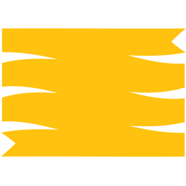 Saydam arkaplanda kopya alanı olan sarı pankartın dijital png çizimi. Ayrı görüntü, renk, şekil ve yazım kavramı.