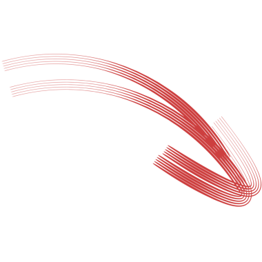 Şeffaf arkaplanda kırmızı okun dijital png çizimi. İzole görüntü, yön ve şekil kavramı.