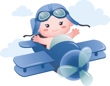 Saydam arkaplan üzerinde uçağın karakterinin dijital png çizimi. İzole görüntü, seyahat ve uçuş konsepti.