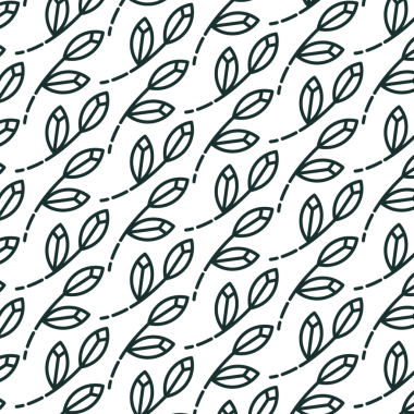 Şeffaf arkaplanda siyah yaprak deseninin dijital png çizimi. İzole görüntü, doğa, kalıp ve şekil kavramı.