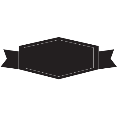 Saydam arkaplanda kopyalama alanı olan siyah pankartın dijital png çizimi. İzole görüntü, şekil, renk ve yazım kavramı.