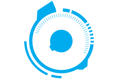 Şeffaf arkaplanda mavi kapsam taramasının dijital png illüstrasyonu. İzole görüntü, teknoloji ve veri işleme.