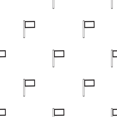 Şeffaf arkaplanda siyah ve beyaz bayrak desenlerinin dijital png çizimi. İzole görüntü, desen, sembol ve şekil kavramı.