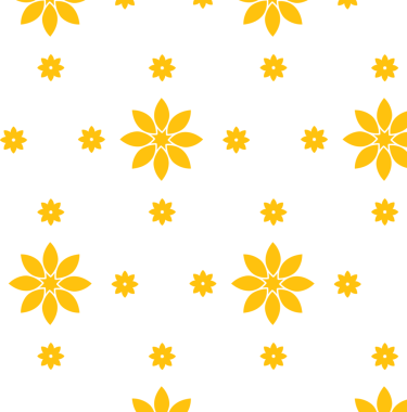 Şeffaf arkaplanda sarı çiçek sıralarının dijital png çizimi. İzole görüntü, doğa, bitki ve desenli konsept.