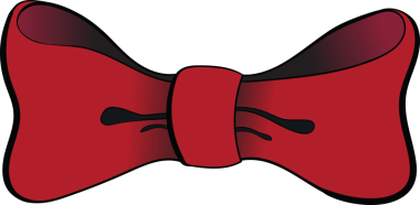 Şeffaf arkaplanda büyük kırmızı fiyonkun dijital png çizimi. Ayrı bir görüntü, dekorasyon, hediye, kutlama..