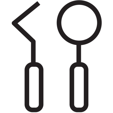 Şeffaf arkaplanda fotokopi alanı olan dişçi araçlarının dijital png çizimi. İzole görüntü, şekil, renk, ilaç, sağlık ve yazım kavramı.