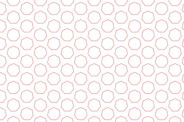 Şeffaf arkaplanda tekrarlanan kırmızı şekillerin dijital png çizimi. İzole görüntü, kalıp ve şekil kavramı.