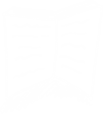 Şeffaf arkaplan üzerine beyaz kitabın dijital png çizimi. İzole görüntü, okuma, bilgi ve eğitim kavramı.