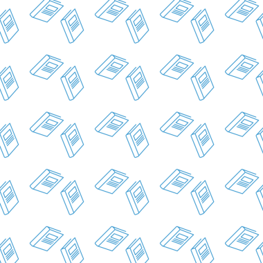 Saydam arkaplan üzerinde tekrarlanan mavi defterlerin dijital png çizimi. Ayrı resim, tasarım arkaplan ve maket.