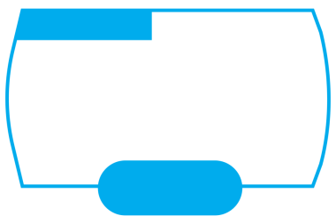 Saydam arkaplanda fotokopi alanı ile dijital arayüzün dijital png çizimi. İzole görüntü, şekil, renk, teknoloji, arayüz ve yazma kavramı.