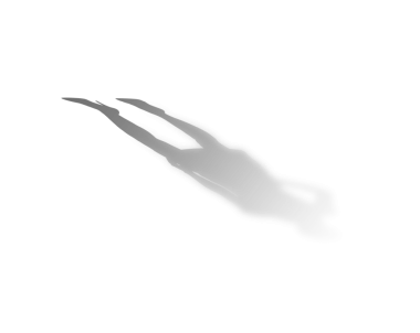 Saydam arka planda uzun topuklu giyen kadın gölgesinin dijital png çizimi. İzole görüntü, şekil, renk ve feminizm kavramı.