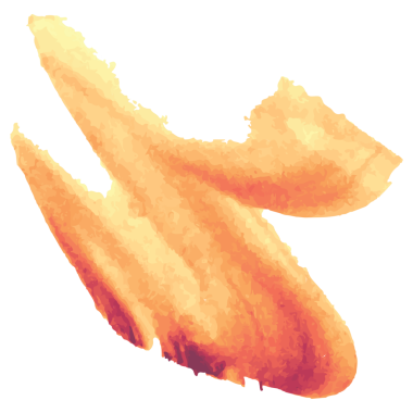 Şeffaf arkaplanda turuncu şekillerin dijital png çizimi. İzole görüntü, şekiller ve kalıp kavramı.