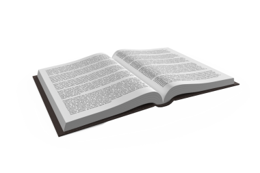 Şeffaf arkaplan üzerine açık kitabın dijital png çizimi. Ayrı görüntü, kitap, okuma ve ders..