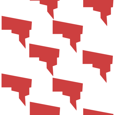 Şeffaf arkaplanda kırmızı şekillerin dijital png çizimi. İzole görüntü, şekiller ve kalıp kavramı.