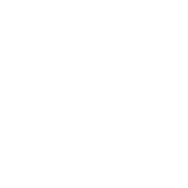 Şeffaf arkaplanda beyaz noktaların dijital png görüntüsü. İzole görüntü, şekiller ve kalıp kavramı.