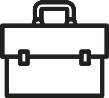 Şeffaf arkaplanda siyah bavulun dijital png çizimi. İzole görüntü, veri depolama, iş ve moda.