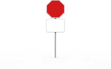 Saydam arkaplanda fotokopi alanı olan işaret direklerinin dijital png çizimi. İzole görüntü, otomotiv, ulaşım ve kontrol kavramı.