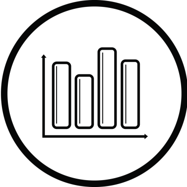 Şeffaf arkaplanda diyagramı olan çemberin dijital png çizimi. İzole imaj, şekiller ve iş konsepti.