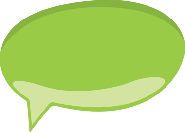 Şeffaf arkaplanda yeşil konuşma baloncuğunun dijital png çizimi. İzole görüntü, mesaj ve iletişim konsepti.