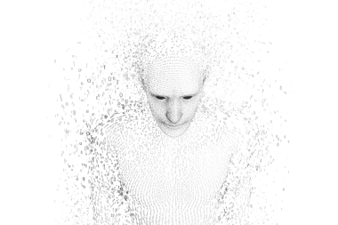 Şeffaf arka planda üç boyutlu insan modelinin dijital png çizimi. İzole görüntü, 3D model ve şekil konsepti.