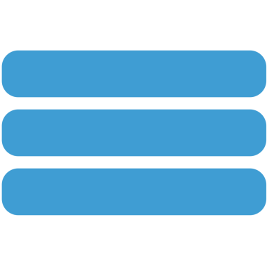 Saydam arkaplanda kopya alanı olan üç mavi kenarlı bloğun dijital png çizimi. İzole görüntü, şekil, renk ve yazım kavramı.