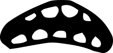 Şeffaf arkaplanda dişleri olan üzgün ağızların dijital png çizimi. İzole görüntü, duygular ve duygular..