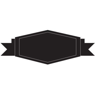 Şeffaf arkaplanda siyah rozetin dijital png çizimi. İzole görüntü, şekiller ve kalıp kavramı.