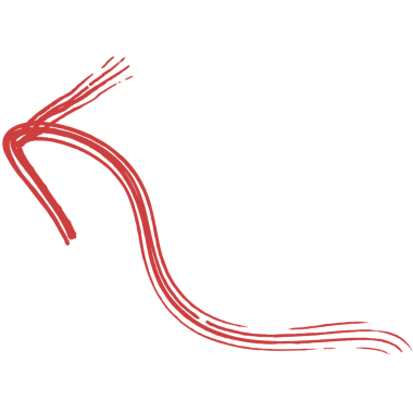 Şeffaf arkaplanda kırmızı okun dijital png çizimi. İzole görüntü, yön ve şekil kavramı.