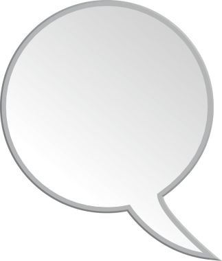 Saydam arkaplanda kopyalama alanı olan konuşma baloncuğunun dijital png çizimi. İzole görüntü, şekil, renk ve yazım kavramı.