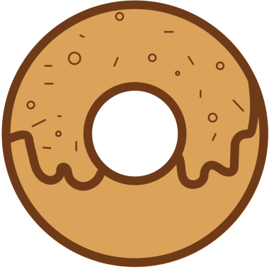 Şeffaf arka planda kahverengi kızın dijital png çizimi. İzole görüntü, tatlılar ve yiyecek konsepti.