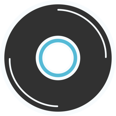 Şeffaf arkaplanda siyah ve mavi soyut dairesel şekillerin dijital png çizimi. İzole görüntü, soyutlama ve şekil kavramı.