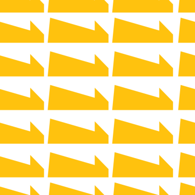 Saydam arkaplanda tekrarlanan sarı şekillerin dijital png fotoğrafı. İzole görüntü, kalıp ve şekil kavramı.